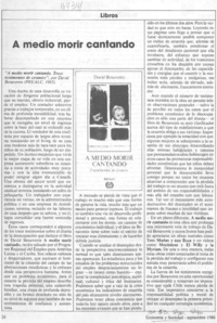 A medio morir cantando