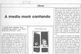 A medio morir cantando