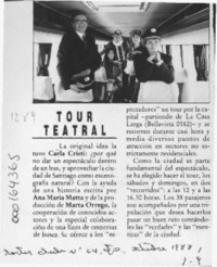Tour teatral  [artículo].