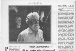 "Un arte sin tiempo"  [artículo] VV.