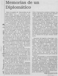 Memorias de un diplomático