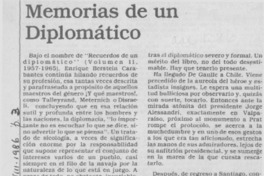 Memorias de un diplomático