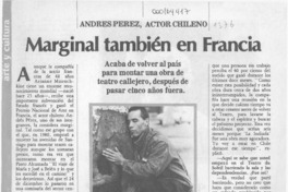 Marginal también en Francia  [artículo] Carolina Díaz.