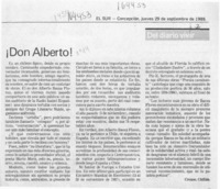 Don Alberto!  [artículo] Cronos.