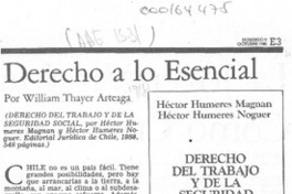 Derecho a lo esencial