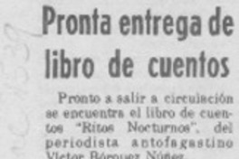 Pronta entrega de libro de cuentos