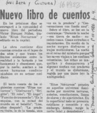 Nuevo libro de cuentos