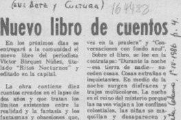 Nuevo libro de cuentos