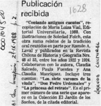 Publicación recibida  [artículo].