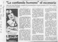 "La Contienda humana" al escenario  [artículo].