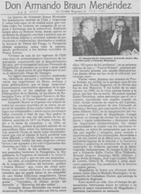 Don Armando Braun Menéndez