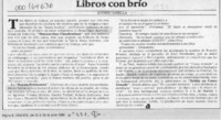 Libros con brío  [artículo] Andrés Sabella.