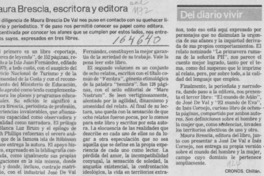 Maura Brescia, escritora y editora