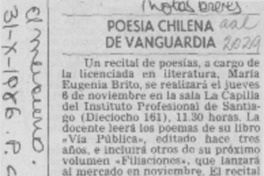 Poesía chilena de vanguardia
