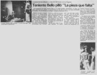 Teniente Bello pilló "La pieza que falta"