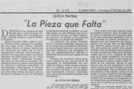 "La pieza que falta"