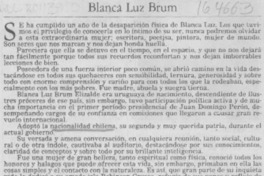 Blanca Luz Brum