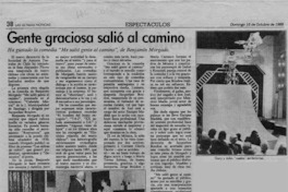 Gente graciosa salió al camino  [artículo] W. Mayorga.