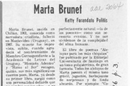Marta Brunet  [artículo].