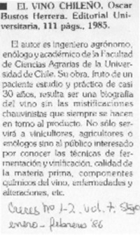 El Vino chileno