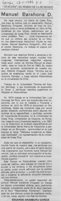Manuel Barahona D.
