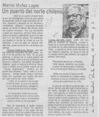 Un puerto del norte chileno