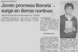 Joven promesa literaria surge en tierras nortinas