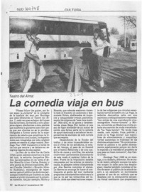 La comedia viaja en bus  [artículo] C. D.