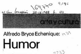 Humor versus maniqueísmo  [artículo] Eugenio Matus.