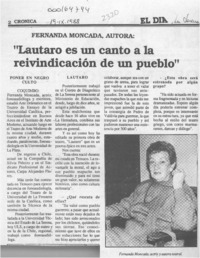 "Lautaro es un canto a la reivindicación de un pueblo"  [artículo].