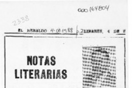 Notas literarias  [artículo] Mesa Seco.