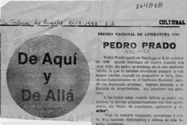 Pedro Prado  [artículo] Rosmery.