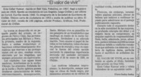 "El valor de vivir"