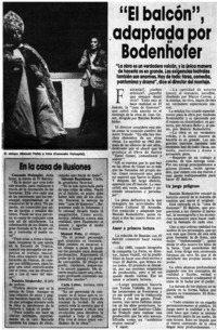 "El Balcón", adaptada por Bodenhöfer