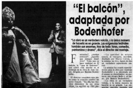 "El Balcón", adaptada por Bodenhöfer