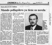 Mundo pollagolero ya tiene su novela  [artículo].