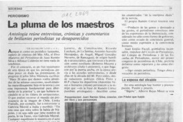 La pluma de los maestros