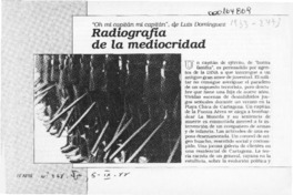 Radiografía de la mediocridad  [artículo] Antonio Avaria.