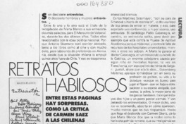 Retratos habilosos  [artículo] Graciela Romero.