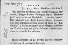 Inter - Nos  [artículo] Enrique Neiman.