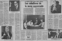 Los caballeros de la mesa conversada