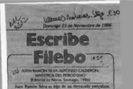 Juan Ramón Silva - Alfonso Calderón, "Maestros del periodismo"