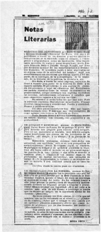 Notas literarias