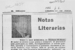 Notas literarias