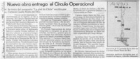 Nueva obra entrega el Círculo Operacional  [artículo].