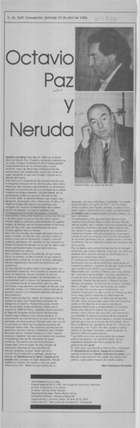 Octavio Paz y Neruda