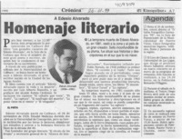 Homenaje literario  [artículo]
