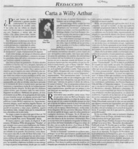 Carta a Willy Arthur