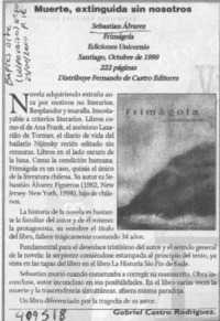 Muerte, extinguida sin nosotros  [artículo] Gabriel Castro Rodriguez