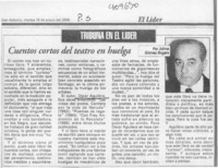 Cuentos cortos del teatro en huelga  [artículo] Jaime Gómez Rogers
